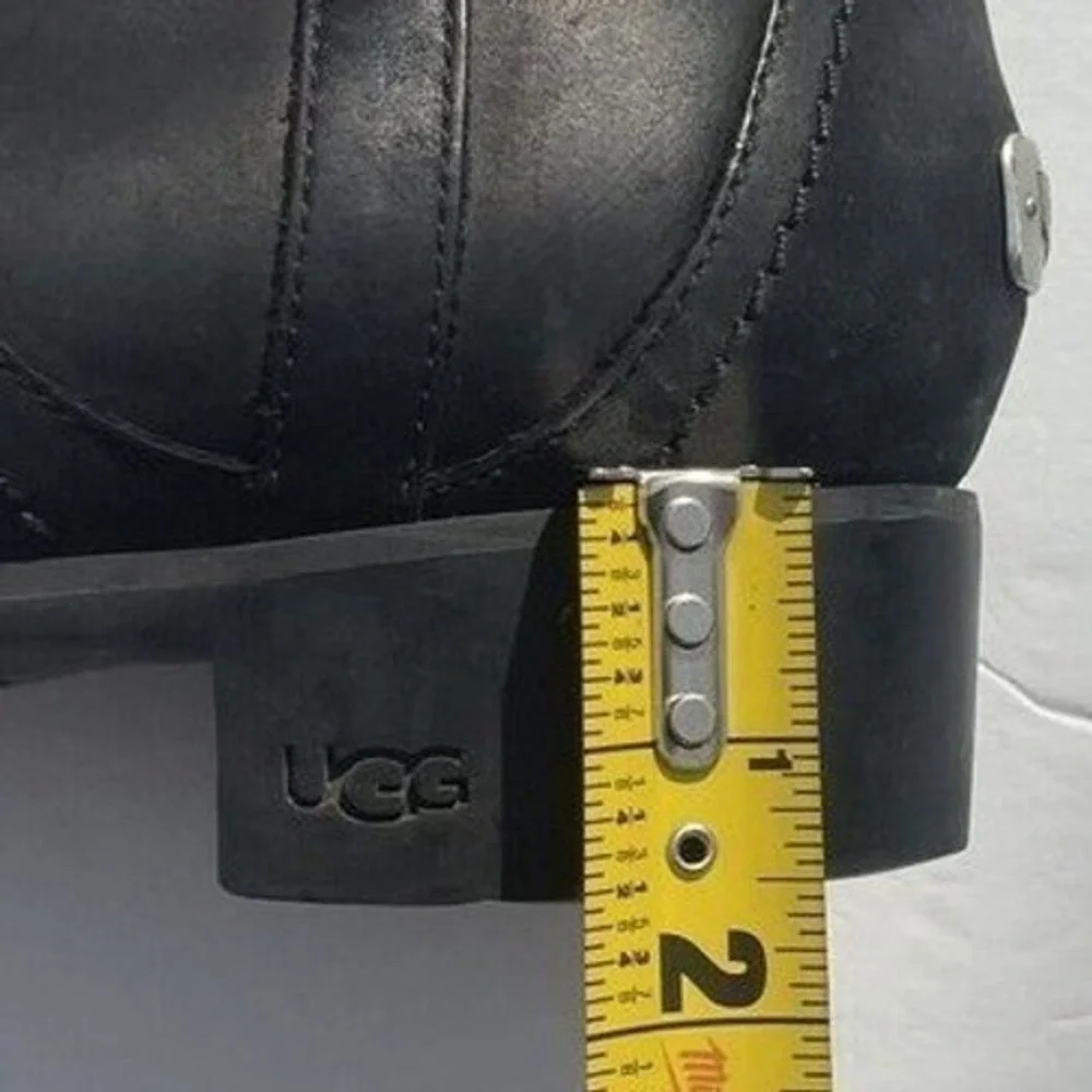 Ugg Australia Blakely Winter‎ Ankle Boots Womens Size 9.5 Black Fur Shoes